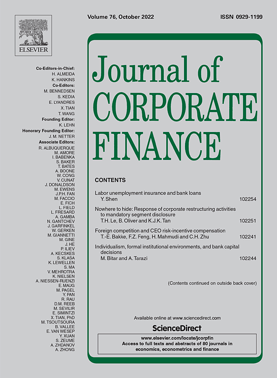  Journal of Corporate Finance